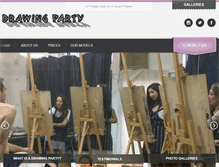 Tablet Screenshot of drawingparty.com